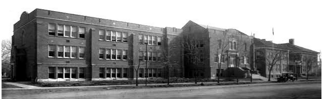 Historic photo of Longmont High School